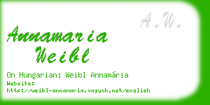 annamaria weibl business card